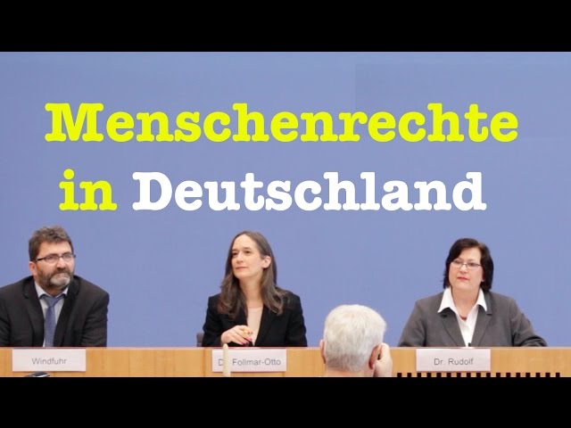 Bericht über die Situation der Menschenrechte in Deutschland - Komplette BPK vom 7. Dezember 2016