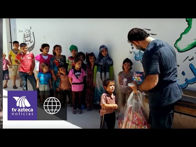 Video: Contrabandea juguetes para niños en Siria