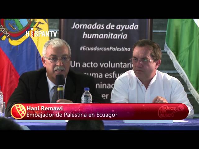 Ecuador emprende campaña de ayuda humanitaria a palestinos