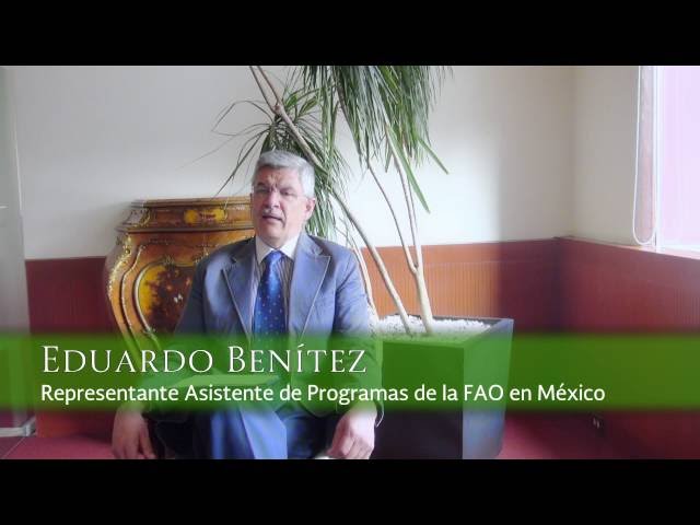 Eduardo Benítez. Representante Asistente de Programas de la FAO en México