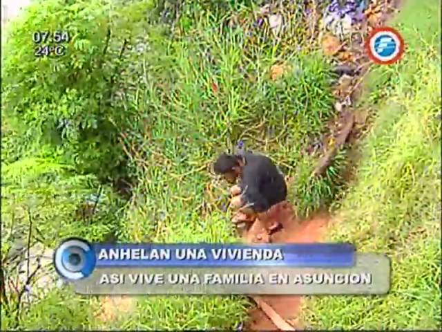 Familia vive en la extrema pobreza a orillas del río en Asunción 23/05/15