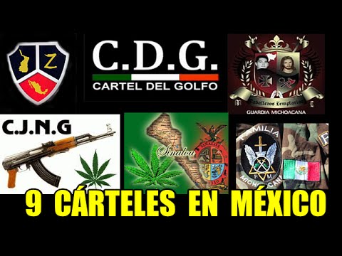 9 Cárteles de Droga operan en México; controlan 43 células criminales