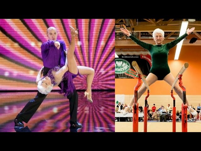 Ancianitas increíbles sorprendente flexibilidad (la bailarina y la gimnasta más ancianas del mundo) - YouTube