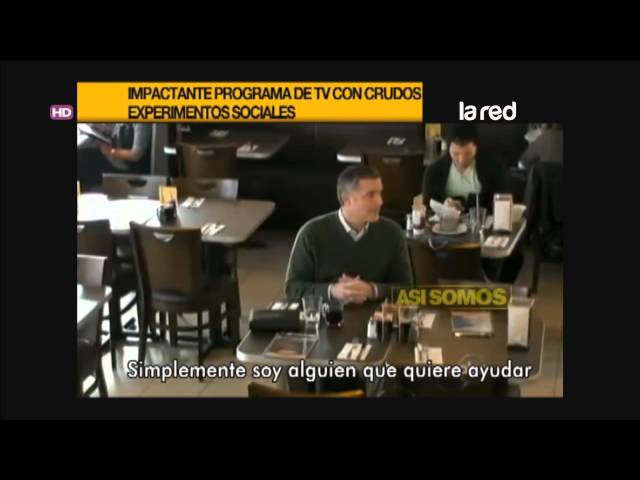 Impactante programa de televisión con experimentos sociales