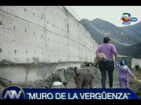El “Muro de la Vergüenza” que separa a pobres y ricos en Lima