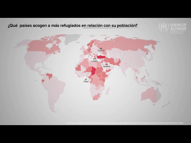 Países que acogen a un mayor número de refugiados