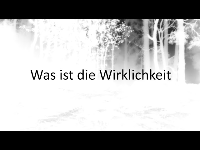 Was ist die Wirklichkeit (Dokumentation über Wirklichkeit & Realität)