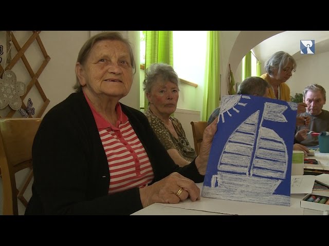 Bilder gegen das Vergessen - Kunstprojekt im Seniorenheim Schwaigwall
