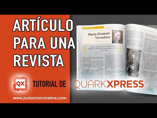 Vídeo tutorial Quark Xpress, cómo crear una PÁGINA DE REVISTA